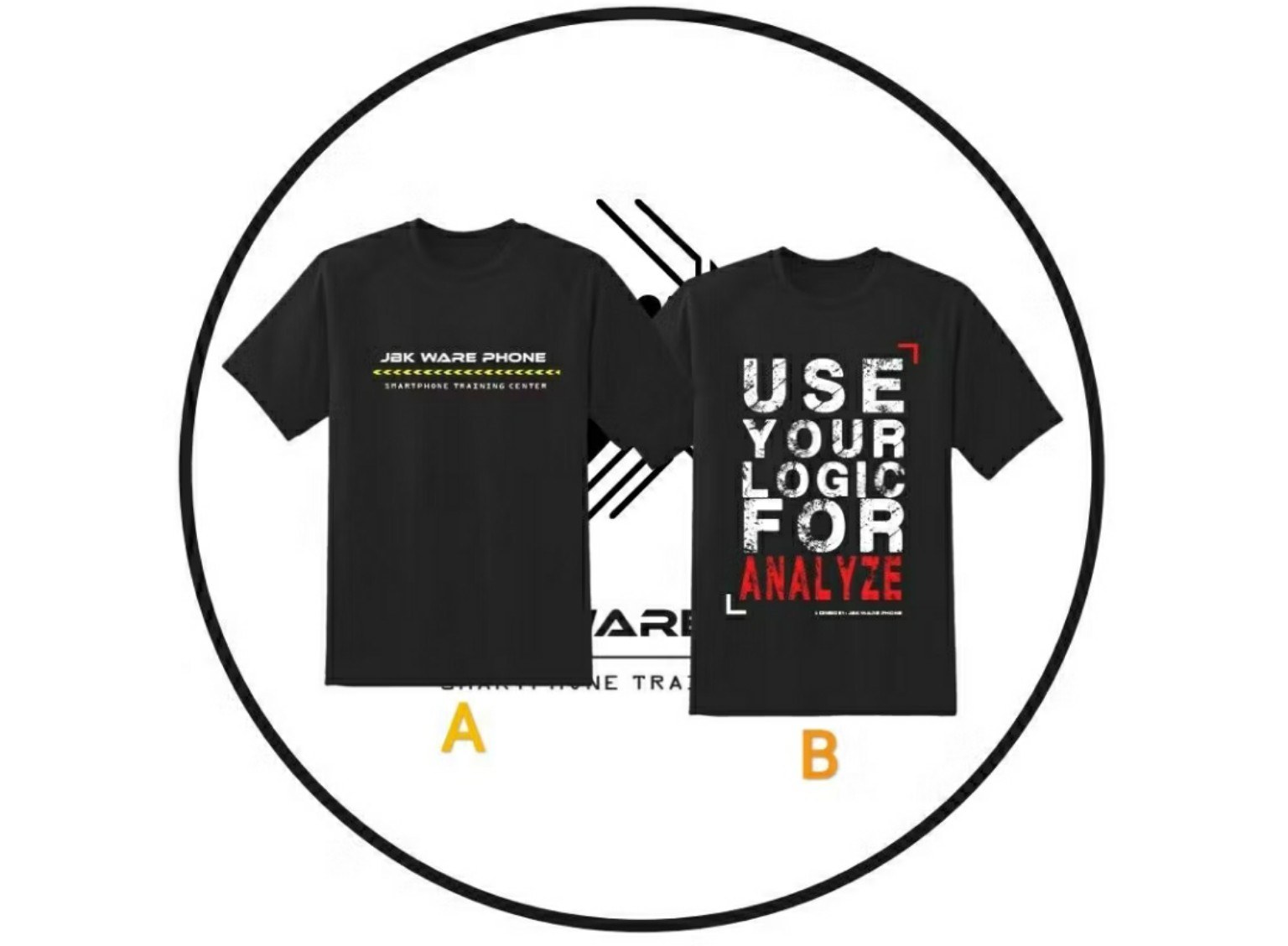 Desain kaos dan identitas JBK